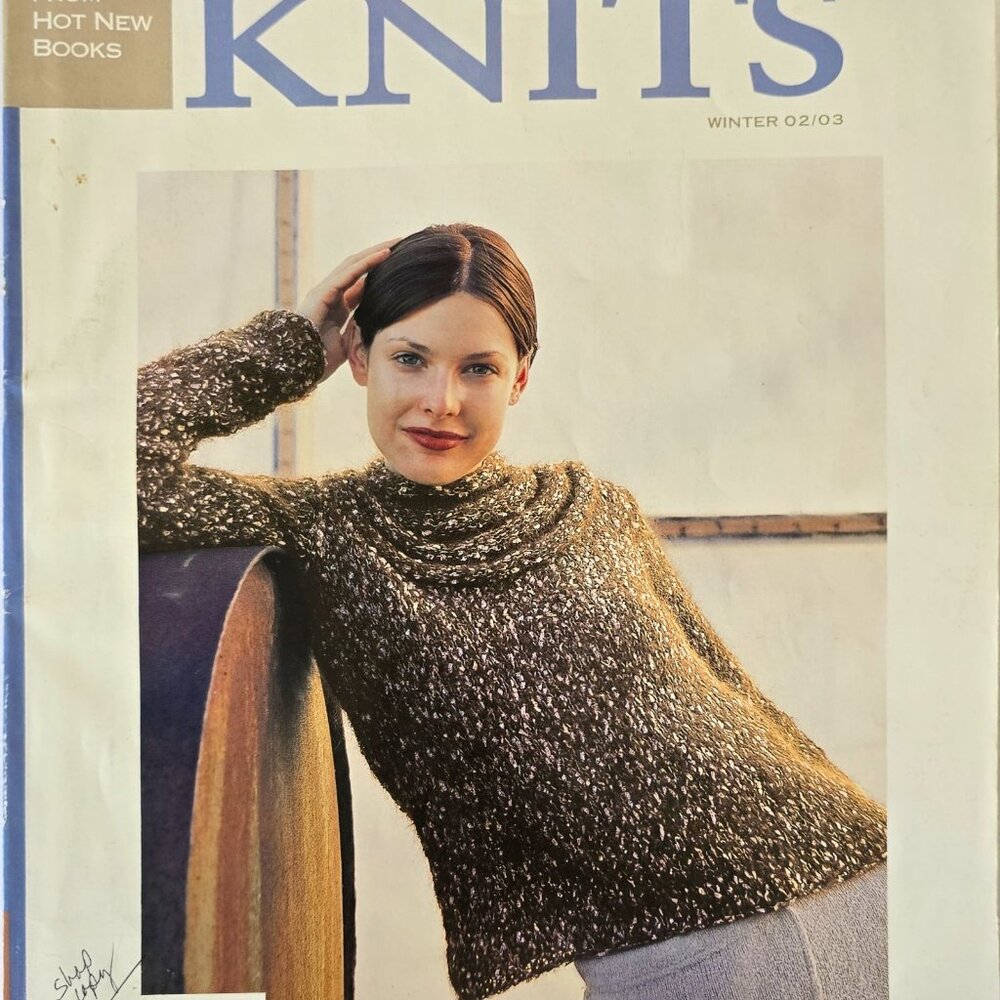 Interweave Knits Winter 2002/2003 Magazine Featuring Romantic Sweaters Patterns